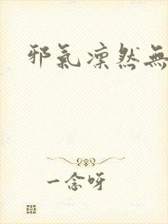 邪气凛然无弹窗