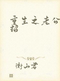 重生之老公请接招