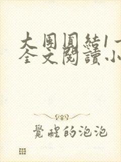 大团圆结1一6全文阅读小说