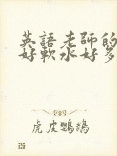 英语老师的兔子好软水好多