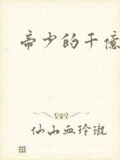 帝少的千亿宠儿