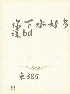 你下水好多下水道bd