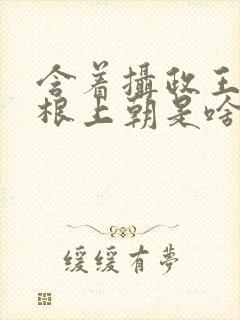 含着摄政王的紫根上朝是啥小说