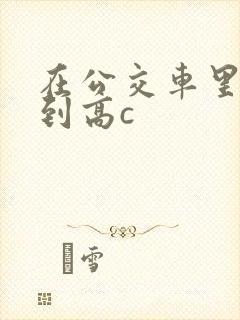 在公交车里c弄到高c