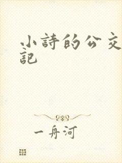 小诗的公交车日记