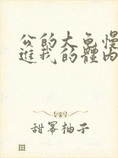 公的大龟慢慢挺进我的体内视频