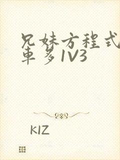 兄妹方程式多R车多1V3