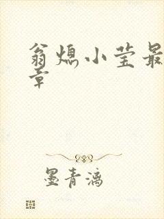 翁熄小莹最新节章