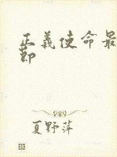 正义使命最新章节