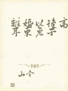 离婚以后高干 耳东兔子