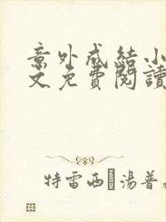 意外成结小说全文免费阅读笔趣阁下载无弹窗