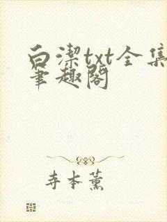 白洁txt全集笔趣阁
