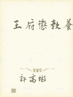 王府惩教养日常