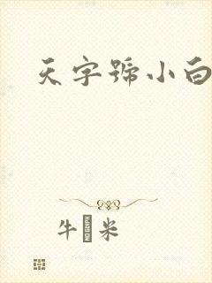 天字号小白脸