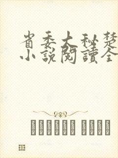 省委大秘楚东恒小说阅读全文