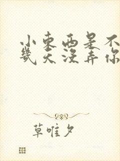 小东西是不是好几天没弄你了