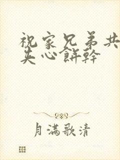 祝家兄弟共享后夹心饼干