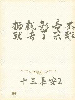 拍戏影帝不小心就去了宋离