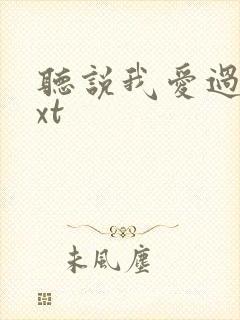 听说我爱过你txt