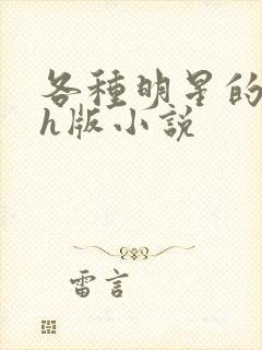 各种明星的综艺h版小说