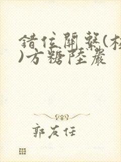 错位关系(校园)方糖陆岩