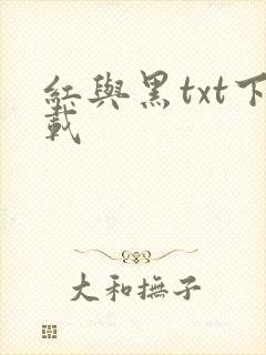 红与黑txt下载