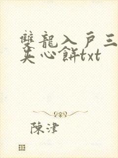 双龙入户三人行夹心饼txt
