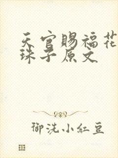 天官赐福花怜塞珠子原文