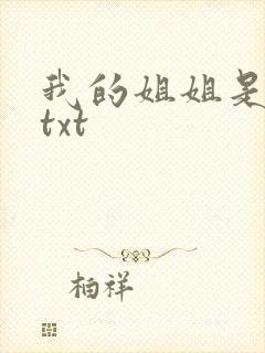 我的姐姐是美女txt