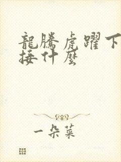 龙腾虎跃下一句接什么