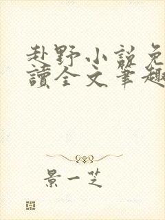 赴野小说免费阅读全文笔趣阁