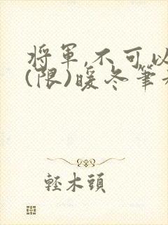 将军,不可以!(限)暖冬笔趣阁免费阅读