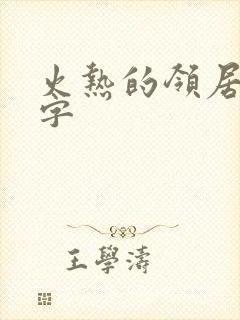 火热的领居中文字