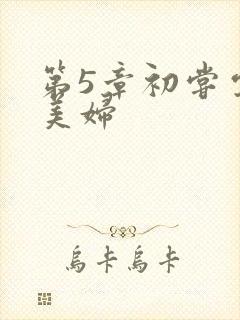 第5章初尝云雨美妇