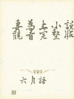 妻为上小说免费观看完整版笔趣阁