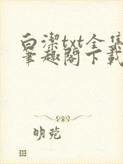 白洁txt全集笔趣阁下载