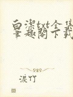 白洁txt全集笔趣阁下载