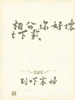 相公你好坏txt下载