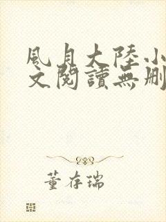 风月大陆小说全文阅读无删减