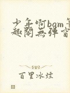 少年啊bgm笔趣阁无弹窗免费封面