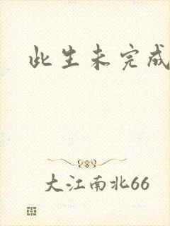 此生未完成