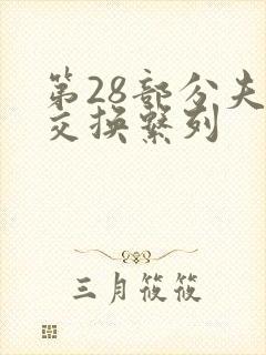第28部分夫妇交换系列