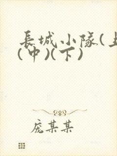 长城小队(上)(中)(下)