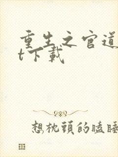 重生之官道txt下载