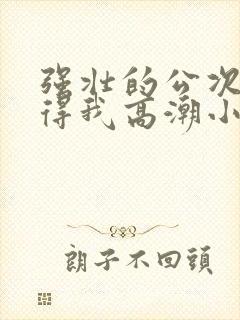 强壮的公次次弄得我高潮小说