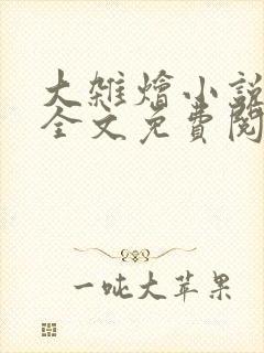 大杂烩小说在线全文免费阅读笔趣阁