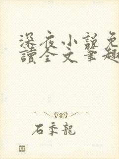 深夜小说免费阅读全文笔趣阁