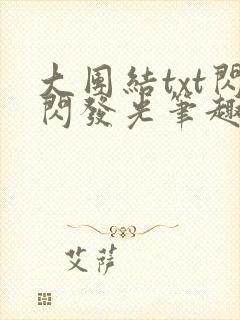 大团结txt闪闪发光笔趣阁