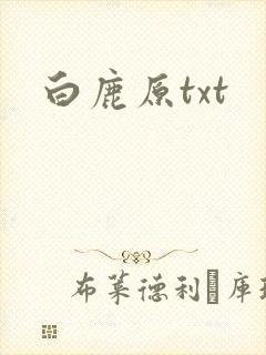 白鹿原txt