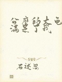 公么的大龟强大满足了我